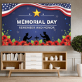 thumbnail image 7 of Patriotic Decor Memorial Day Banner Red Poppy Decoration Remember and Honor for Ceremonies Events Military Occasions, 7 of 7