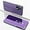 Purple, variant on Mirror Case for Oppo A16/A54 4G/A54S with Kickstand, Luxury Clear View Smart Display Flip Case Ultra Thin with Wireless Charging Phone Cover for Oppo A54 4G/A54S/A16 QH Purple
