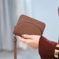 thumbnail image 2 of Cartera CLUCI pequeña de piel para mujer con bloqueo RFID, color marrón, 2 of 6
