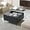 Black Grey, variant on Lift Top Coffee Table with Large Hidden Compartment, 35.4" Wide Square Coffee Table with Storage, Mid Century Modern Fluted Center Table for Home Living Room, Brown