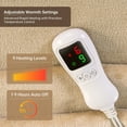 thumbnail image 2 of Heated Blanket Throw Size, Washable Heated Throw Blanket Electric, Electric Throw Blanket, Beige, 50" x 70", Blanket Warmer Heating blanket Heat Warming Blanket Electric Blanket Throw Heater, 2 of 7
