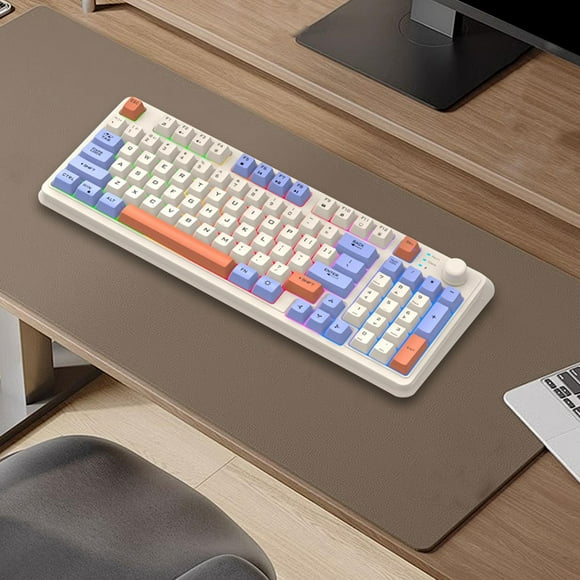 Teclado mecánico Hugo teclado Inalámbrico Compacto de Juego de Silicona 94 Teclas Retroiluminado LED estilo A
