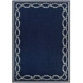 thumbnail image 2 of Couristan 16826500039055T 3 ft. 9 in. x 5 ft. 5 in. Recife Rope Knot Power Loomed Rectangle Area Rug - Ivory & Indigo, 2 of 2