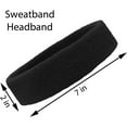 thumbnail image 2 of WuPing 12-Pack Sweat-Wicking Cotton Sports Headbands Terry Cloth Material Quick-Dry Moisture-Wicking Basketball-Specific Headbands, 2 of 4