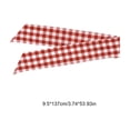 thumbnail image 3 of Gingham Ribbon Bow Decor, Polyester Construction, Woven Checkered Bow Tie For Wreath Chair Vase Gift Box Display Decor, Home Holiday Decor, 3 of 6