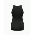 thumbnail image 3 of Maternity Tank Tops Rib Side-Shirred Sleeveless Pregnancy Basic Shirt, 3 of 4