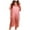 Pink, variant on Jgppe Women's Satin Silk Sleepshirt V Neck Flowy Loose Short Sleeve Nightgown Solid Color Nightshirt Sleepwear