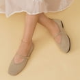 thumbnail image 6 of Vibrex Womens Mary Jane Flats Adjustable Strap Lightweight Breathable Shoes for Work & Daily Walking Round Toe Casual Mesh Ballet Flat Shoes, 6 of 6