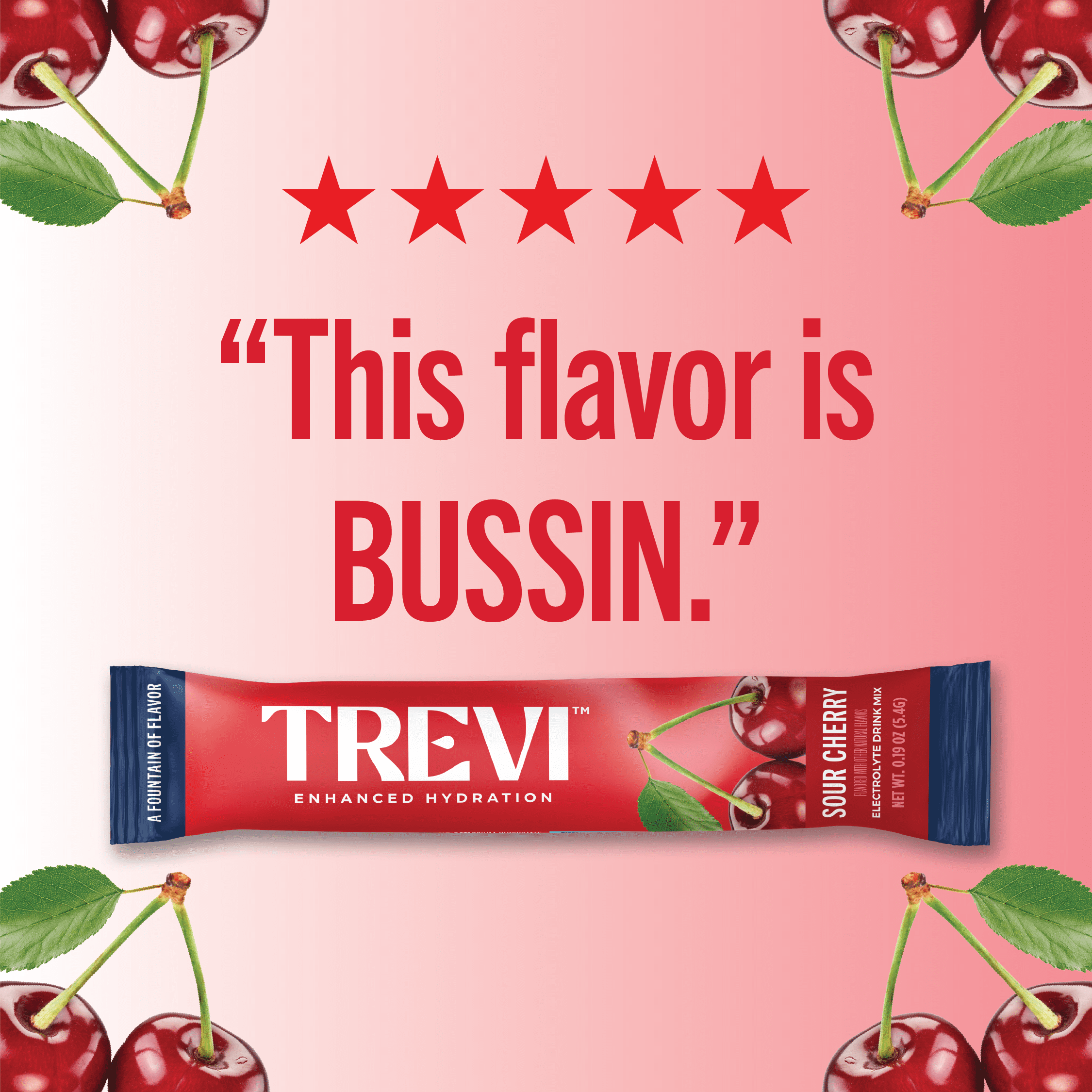 その他 FUJIRYOKI TREVI CLEAR ZERO Trevi Sugar Free Electrolyte Drink Mix - 7 Count Sour Cherry