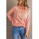 thumbnail image 2 of ABPHQTO Sudadera de Mujer Cuello Alto Rayas Naranja con Bolsillo, 2 of 5