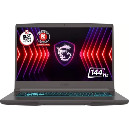 MSI Thin 15 15.6” 144Hz FHD Gaming Laptop: Intel Core i7-13620H, NVIDIA Geforce RTX 4050, 16GB DDR4, 512GB NVMe SSD, WiFi 6E, Win 11: Black B13VE-2678US