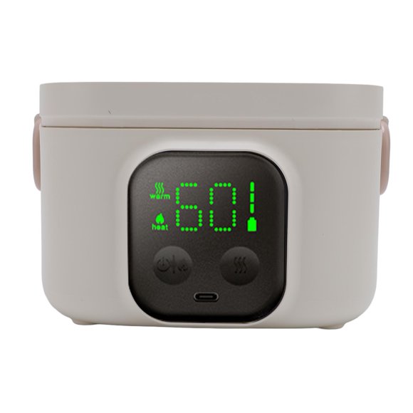 Box Intelligent Constant Temperature Bowl 500ml 7 Gears Timer Fast Heating Insulated Stainless Steel Electric Lunch Container