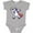 AC-Heather Grey, variant on Dabbing Unicorn Boys or Girls Baby Bodysuit