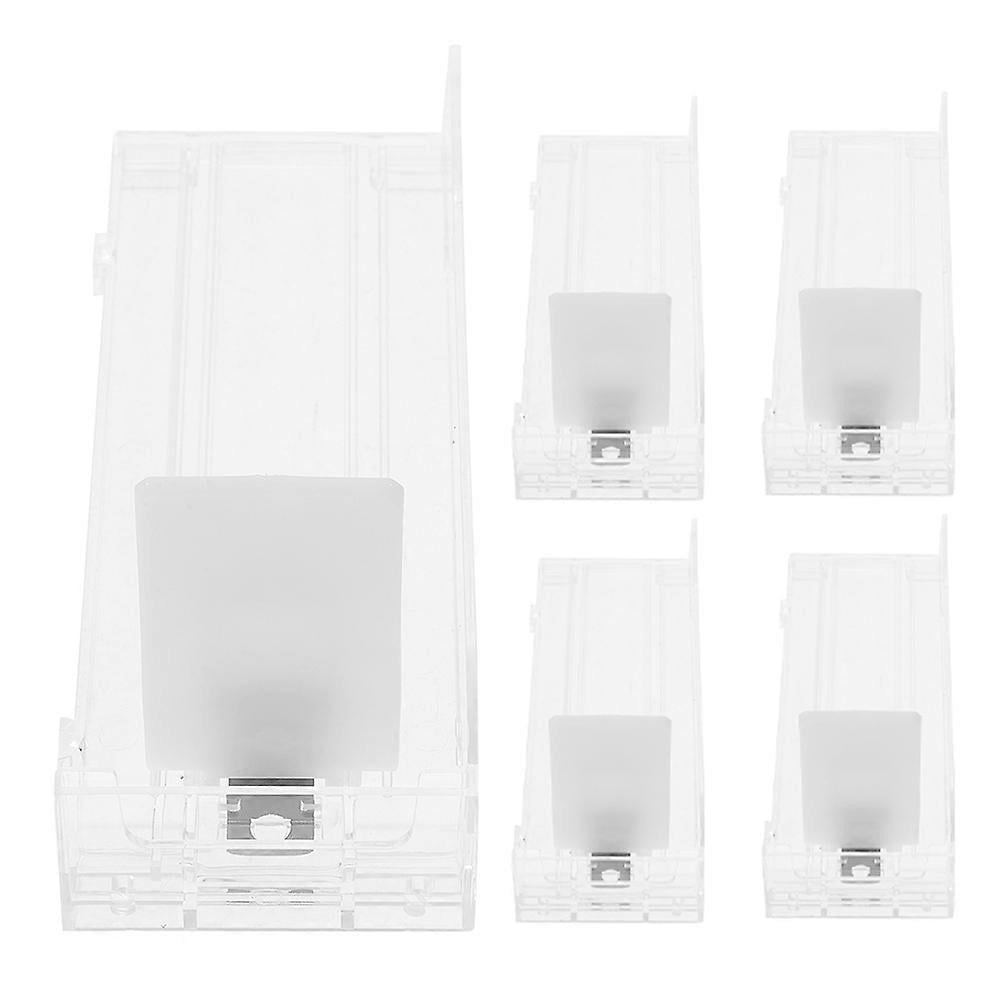 Plastic Automatic Shelf Pusher for Storage 5Pcs Spring Loaded Organizer ...