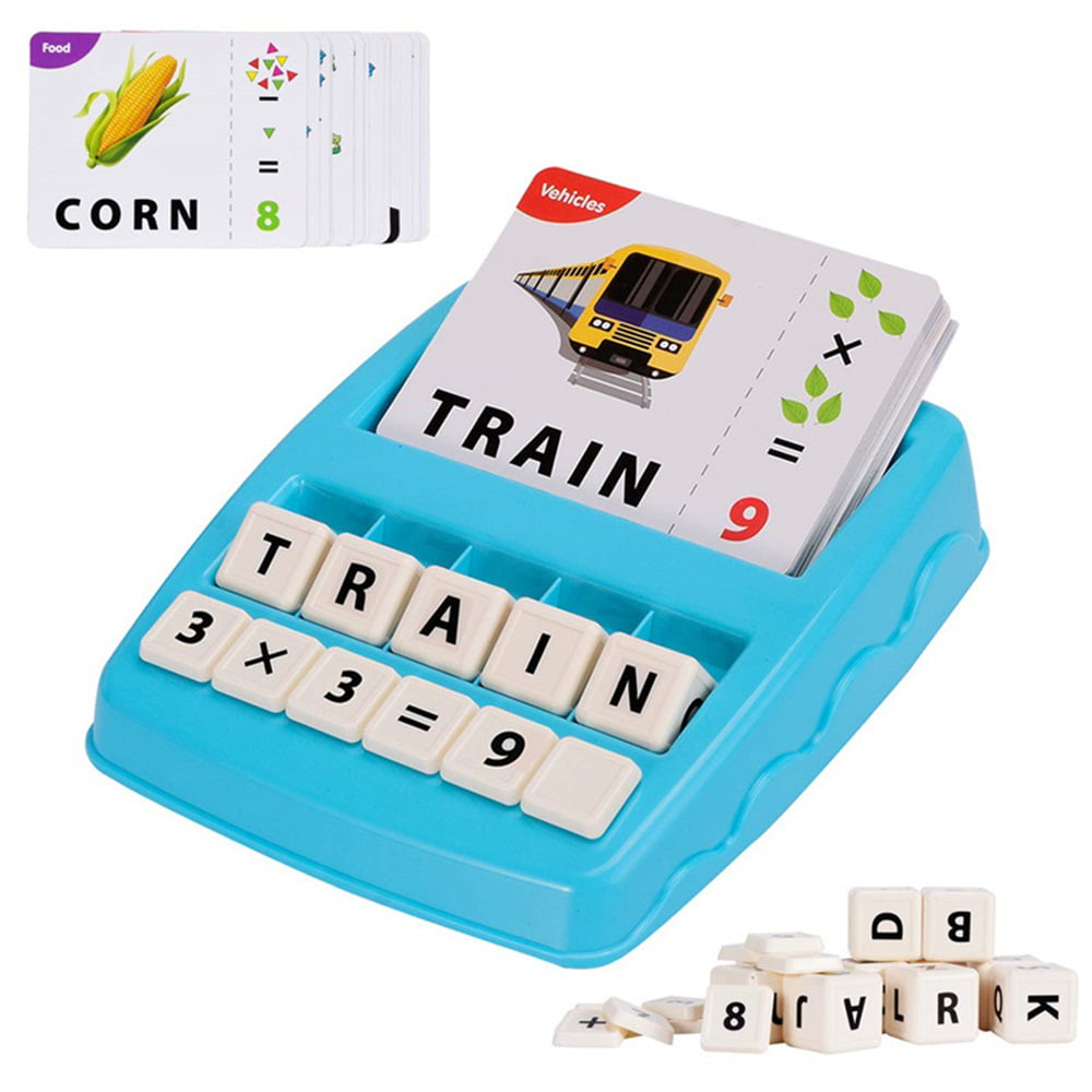 Letter Spelling Game Sight Words Flash Cards Preschool Learning Educational Toys 