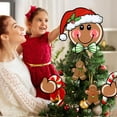 shaotellme 4 Pcs Man Christmas Tree Topper Peppermint Candy Hat