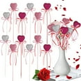 thumbnail image 7 of 12pcs Valentines Decorations,Valentine's Day Glitter Foam Heart Picks Decoration for Wedding Flower Arrangements Home Holiday Party Crafts Supplies, 7 of 7