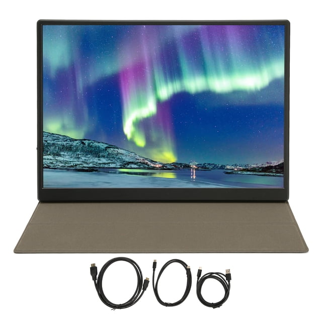 Monitor pequeño de 10,5 pulgadas, pantalla IPS FHD de 1920x1280, Mini Monitor portátil con Funda de cuero PU para juegos de PC portátil