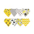 thumbnail image 2 of Wrapables® Baby Bandana Drool Bibs, Super Soft and Absorbent Bibs for Drooling and Teething (Set 8), Yellow & Gray, 2 of 7