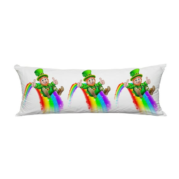 EREHome Sliding Rainbow Pillow Cover Body Pillowcase Pillow Protector 20x60 Inch