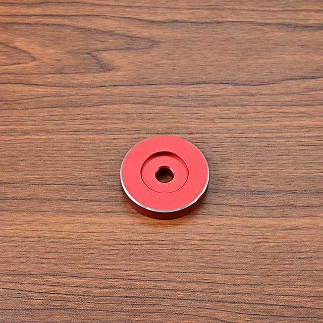 Langgg Record Gramophone Turntable Adapter Accessory Phonograph Standard Replacement Aluminum Alloy Center Durable Round Red Red