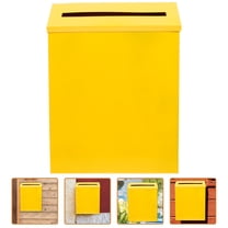 Masteelf Vintage Letter Mail Post Box Mailbox Letter Box Retro Post Box Outdoor Metal Mailbox