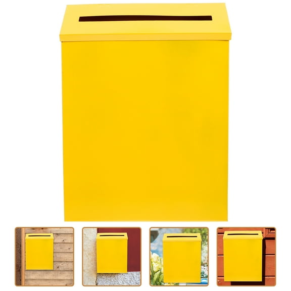 Masteelf Vintage Letter Mail Post Box Mailbox Letter Box Retro Post Box Outdoor Metal Mailbox