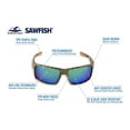 thumbnail image 2 of Gafas de seguridad Bullhead Safety Sawfish antivaho UV Green, 2 of 5