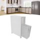 thumbnail image 1 of Gabinete De Almacenamiento De Plástico Delgado Para Baño Con 2 Cajones, Gabinete Esquinero Pequeño Con 4 Ruedas Para Papel Higiénico, Cocina Y Lavandería, 1 of 7