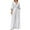 White, variant on Women's Fashion Elegant Temperament Solid Color Waist V Neck Jumpsuit Women Tuxedo Suit plus Size Loose Jumpsuit for Women Cute New Years Eve Outfits plus Size Overalls for Body Suit Tops for Women