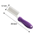 thumbnail image 6 of ievspot Dematting Fur Rake Comb for Dogs Cats Stainless Steel Shedding Brush for Medium And Long-Haired Pets Grooming Tool, 6 of 8