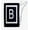 B, variant on Simply Daisy Modern Monogram 18 x 29 inch B Laundry Bag