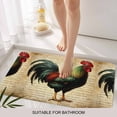 thumbnail image 3 of Retro Rooster Door Mat&nbsp;Indoor Outdoor Entrance, Non Slip Small Rug for Kitchen Bathroom Entryway Rug, Farmhouse Vintage Animal Watercolor Washable Doormat Floor Mat 16x24 Inch, 3 of 8