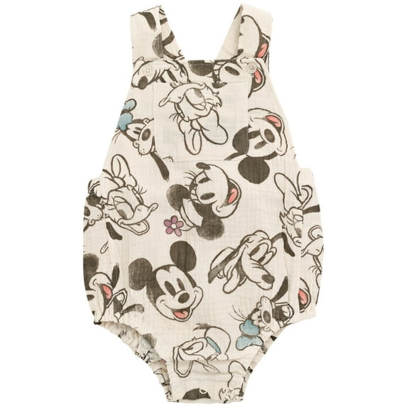 Disney Mickey Mouse Goofy Donald Duck Newborn Baby Boys Romper 0-3 Months