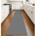 thumbnail image 3 of iOhouze Runner Rug for Hallways 2x12 ft Washable Runner Area Rug with Rubber Backing Braided Cotton Entryway Rugs Indoor Carpet Rugs for Hallway Kitchen Entryway Bedroom, Charcoal Grey/Dark Grey, 3 of 9