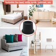 thumbnail image 5 of 6Pack Furniture Risers Black Bed Risers 2.3 Inch,Bed Lifts Risers for Sofa,Couch,Desk,Extenders Sup, 5 of 5