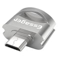 thumbnail image 1 of Essager Adaptador OTG para teléfono USB 3.0 Convertidor micro macho a USB hembra para ratón con teclado en U, plateado, 1 of 2
