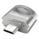 thumbnail image 1 of Essager Adaptador OTG para teléfono USB 3.0 Convertidor micro macho a USB hembra para ratón con teclado en U, plateado Yuarrent EL5348-02B, 1 of 2