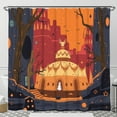thumbnail image 1 of Whimsical Landscape Shower Curtain - Dreamy Forest Design, 1 of 4