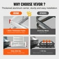 thumbnail image 6 of VEVOR 50 x 29.5 x 8.7 inch Hitch Cargo Carrier,500lbs Capacity Trailer Hitch Mounted Cargo Basket, Aluminum Luggage Carrier Rack with Folding Ramp,Fits 2" Hitch Receiver for SUV Truck Pickup Camping, 6 of 10