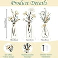 thumbnail image 3 of NIUBIER 3Pcs 13.7 X 6IN Metal Flowers Wall Art,Rustic Farmhouse Decor Minimalist Vase Wall Decors Housewarming Gifts Hanging for Indoor Kitchen Bathroom Bedroom Living Room, 3 of 6