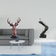 thumbnail image 2 of Figura de cabeza de ciervo,Adorno de cabeza de ciervo,estatua de animal decorativa,Estatua de escalera,Estatua de escalera de libros para trepar,decoración artística,Escultura de escaleras de, 2 of 8