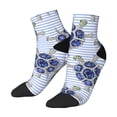 thumbnail image 2 of Bingfone Turtle With Blue Stones Design Patterned Men'S Women'S Casual Cotton Socks, 2 of 9