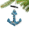 thumbnail image 3 of Wood Anchor Ornament -Nautical Beach Lake Decoration, 3 of 5