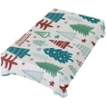 thumbnail image 5 of Coolnut Christmas Tree Tablecloth, Waterproof Washable Polyester Square Table Cover, Durable Tablecloth for Kitchen Dining Table Party Decor, 60"X 108", 5 of 7