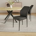 thumbnail image 4 of 45.3" Round Dining Table Set, Mid Century Modern Round Dining Table for 4 Person, with Steel Legs, Coffee Table for Kitchen Dining Room, Office, Save Space, 4 of 4