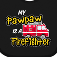 thumbnail image 4 of Inktastic My Pawpaw is a Firefighter with Fire Truck Boys or Girls Baby Bib, 4 of 4