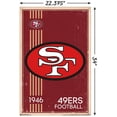 thumbnail image 5 of NFL San Francisco 49ers - Retro Logo 14 Wall Poster with Push Pins, 22.375" x 34", 5 of 6