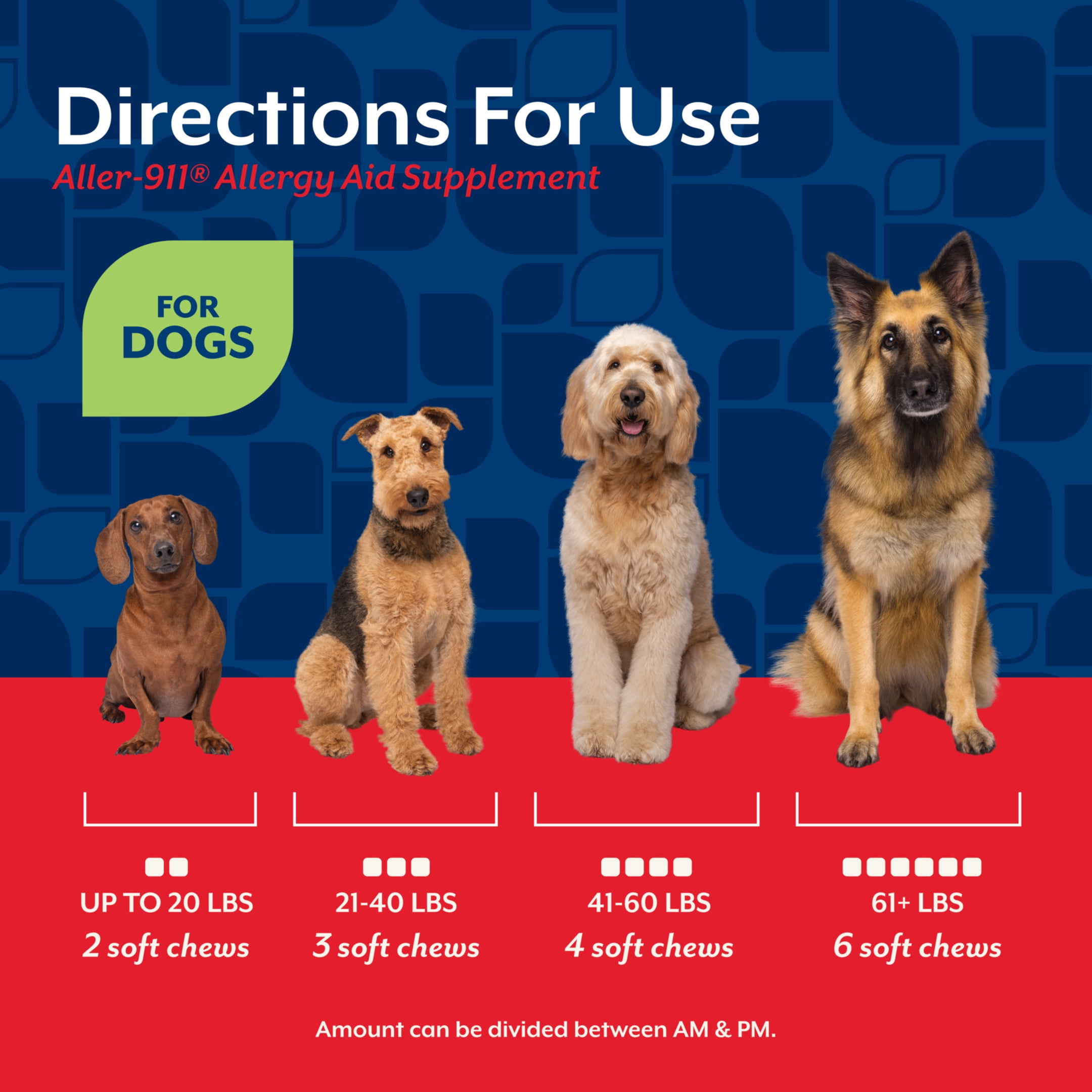 NaturVet Aller-911 Allergy Aid Supplements for Dogs, Bacon and Chicken Flavor, 180 Count