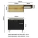 thumbnail image 3 of Madesa Gabinete de Cocina Integral Compacta 165 cm con Fregadero Emilly Rustic/Negro 06, 3 of 10